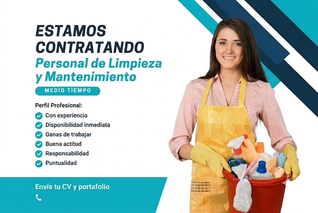 Vacantes para Personal de Limpieza de Casa