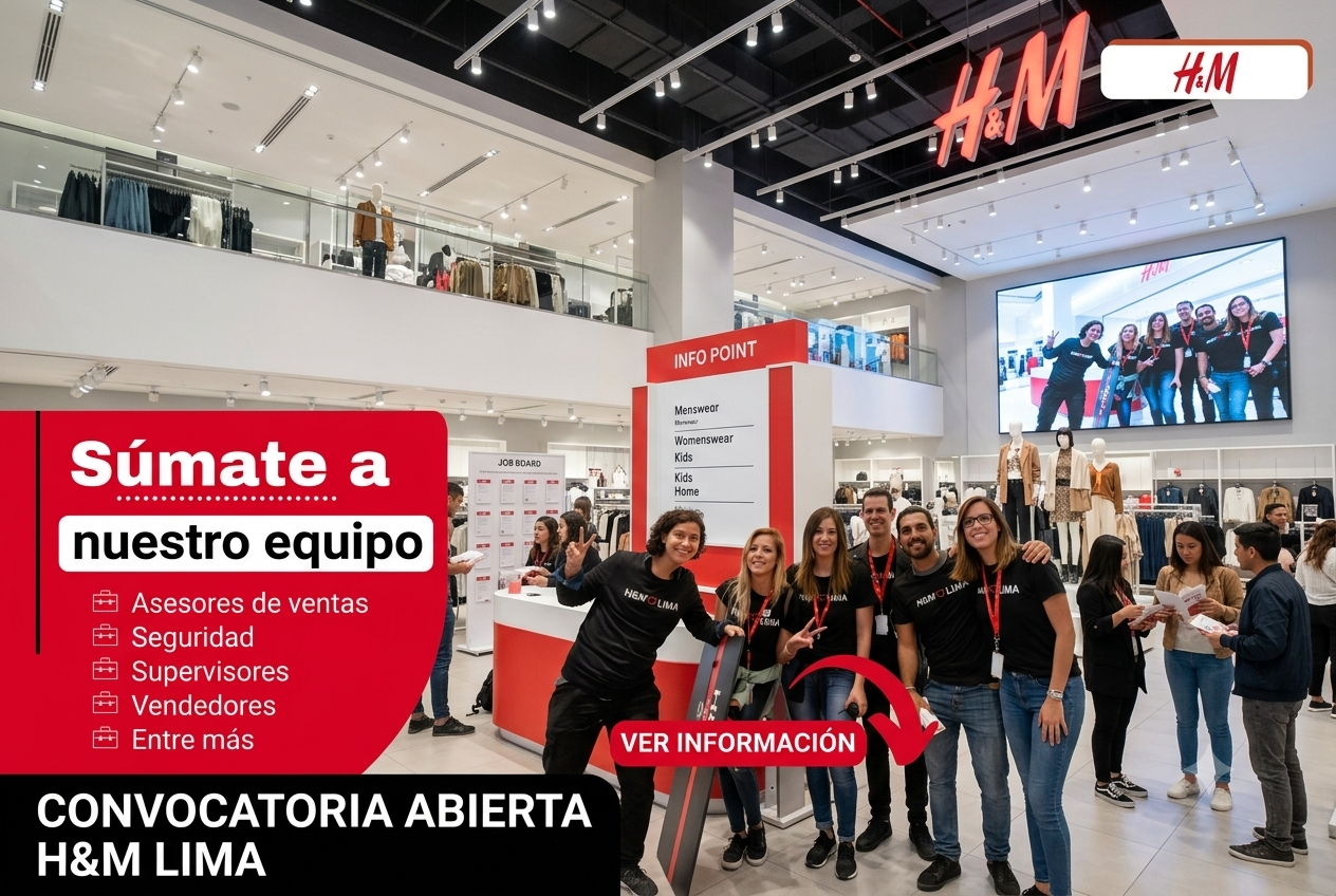 ¡H&M abre nuevas oportunidades laborales!