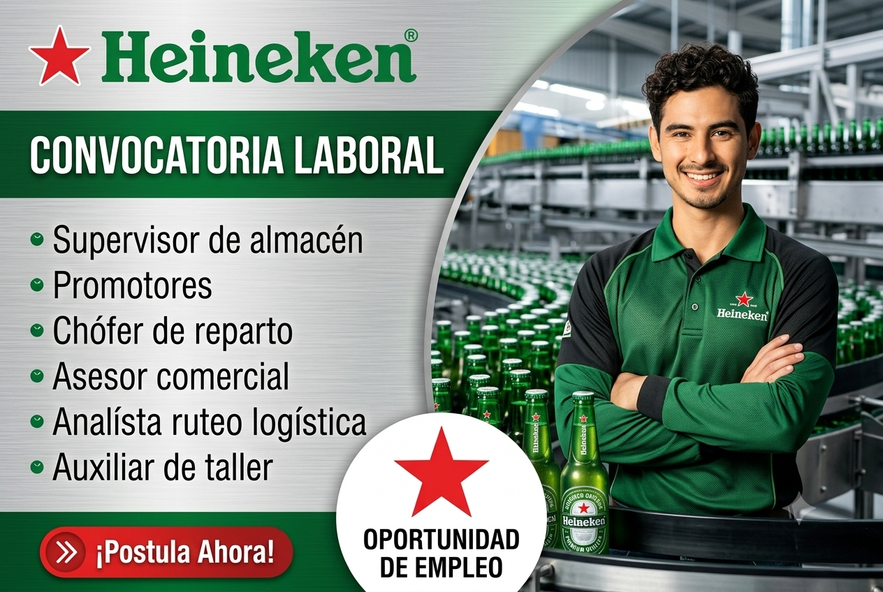 Convocatoria de empleo en Heineken: conoce las vacantes disponibles
