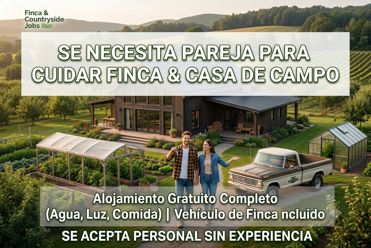Convocatoria laboral: Casas de Campo y Fincas