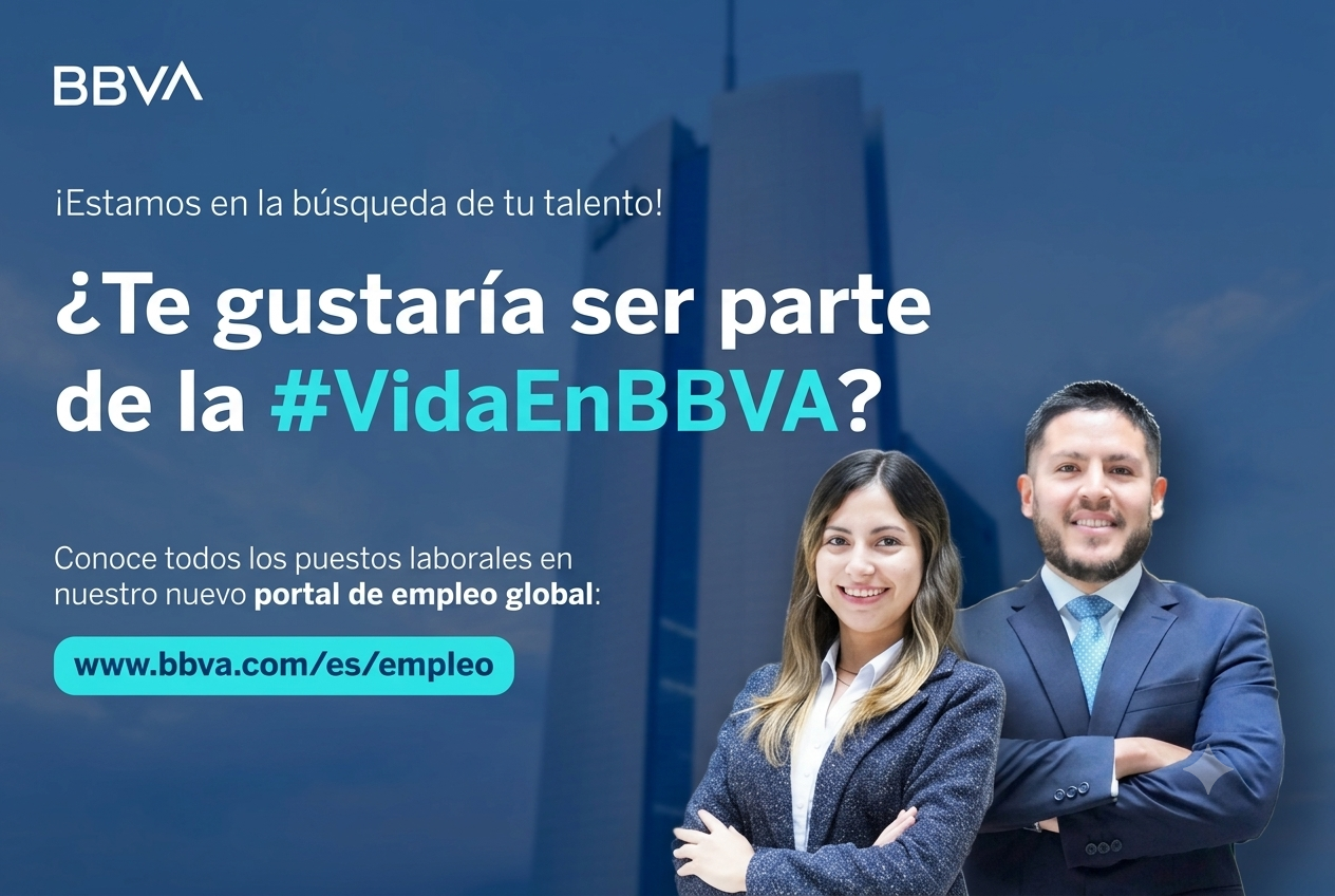 Postula a BBVA México y crece profesionalmente