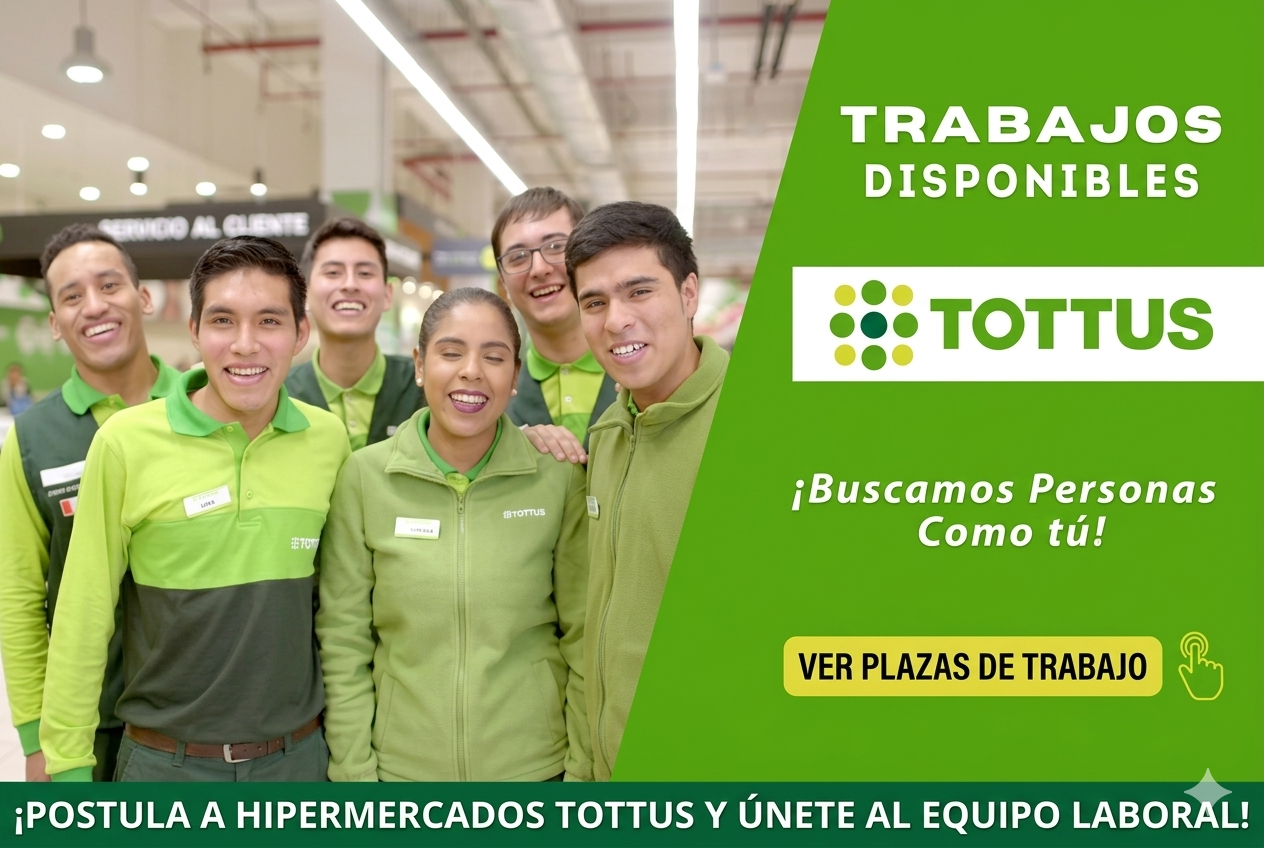 Únete al equipo de Tottus