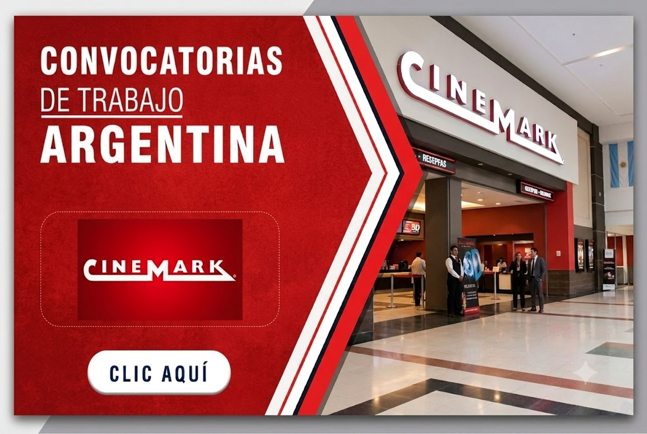 Cinemark Argentina tiene vacantes disponibles para ti