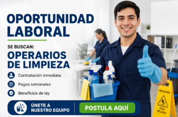 Se Busca Personal de Limpieza para Trabajo Inmediato