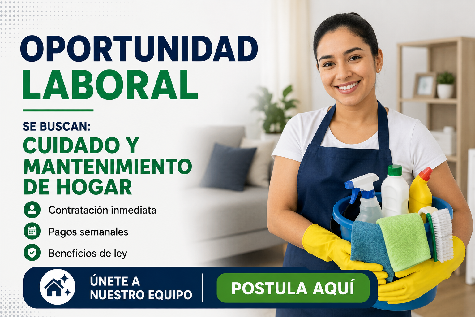 Vacantes en Canadá para Cuidado y Mantenimiento del Hogar