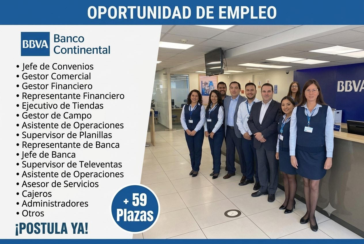BBVA Perú: Nuevas Oportunidades Laborales