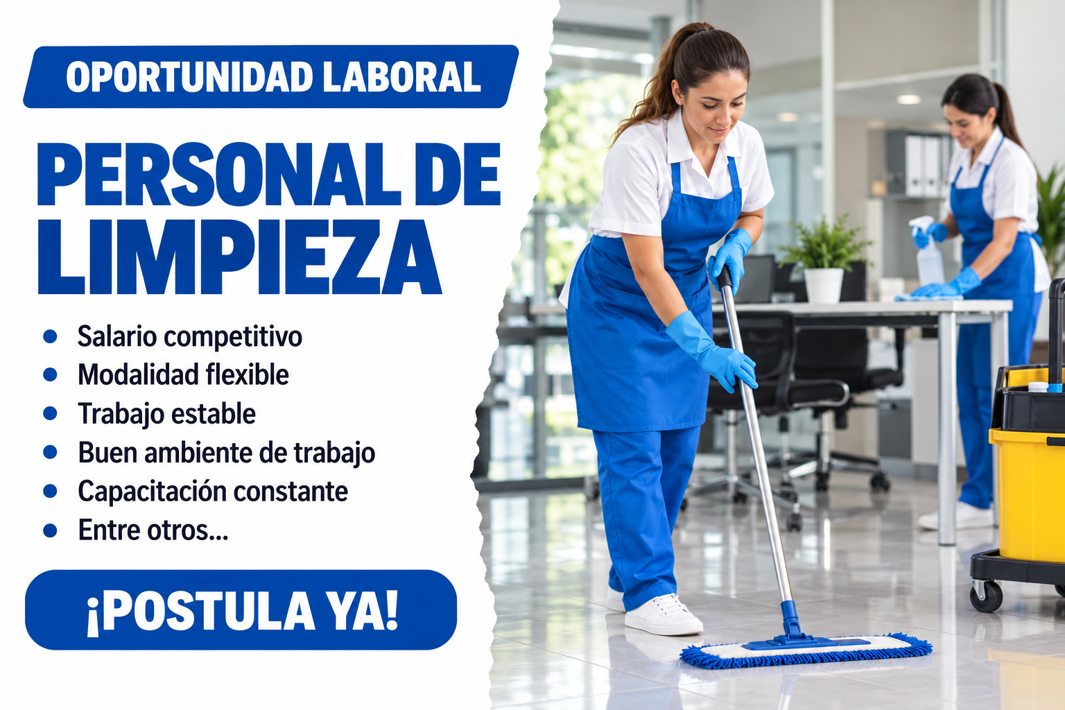 ¿Buscas Trabajo? Se Necesita Personal de Limpieza