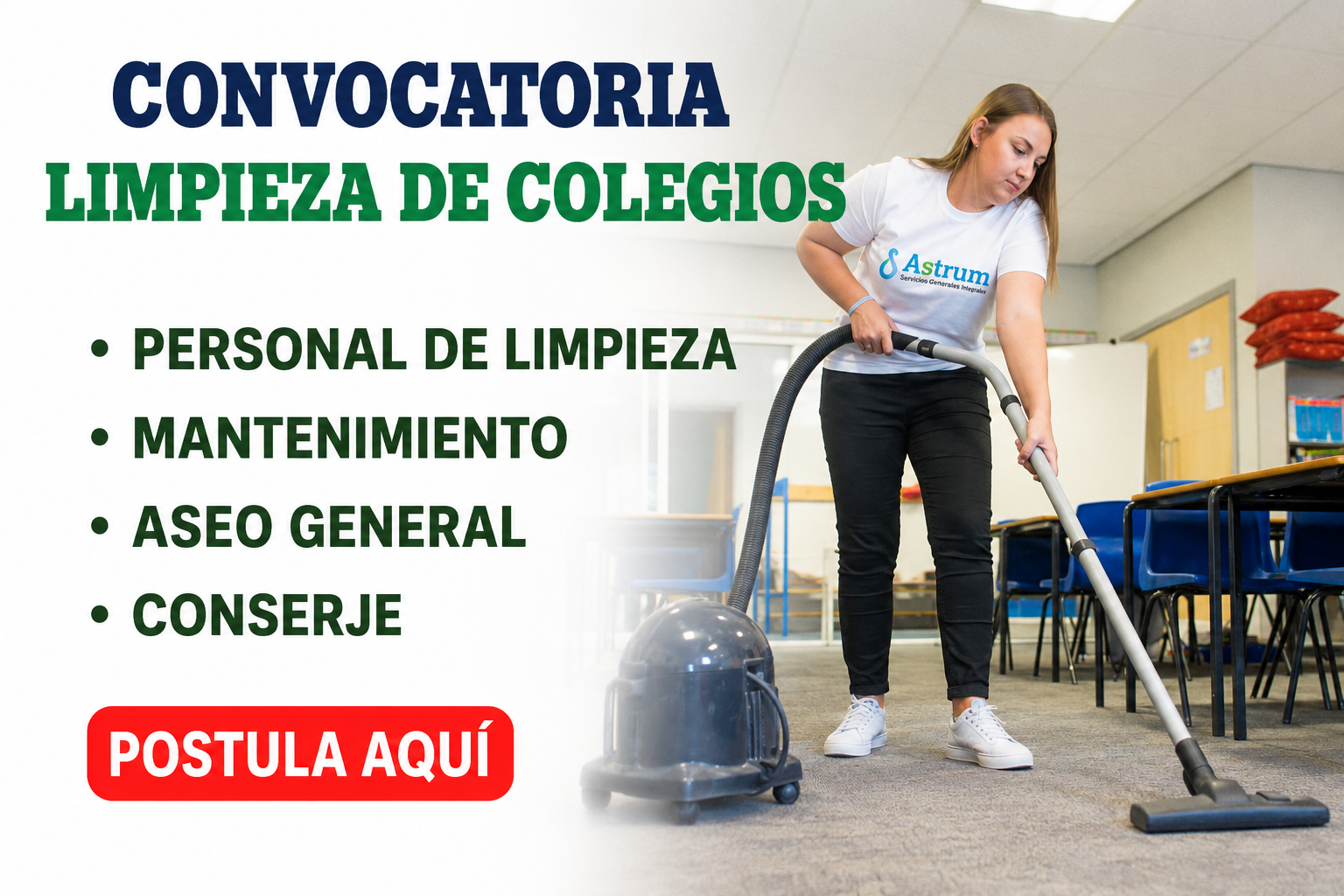 Convocatoria Laboral para Limpieza de Colegios: Vacantes y Requisitos