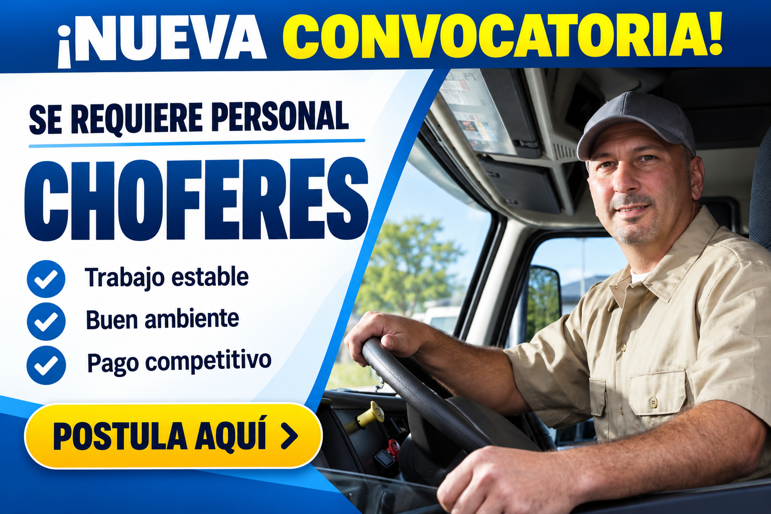 🚗 ¡Oportunidad Laboral! Se Busca Personal de Conducción
