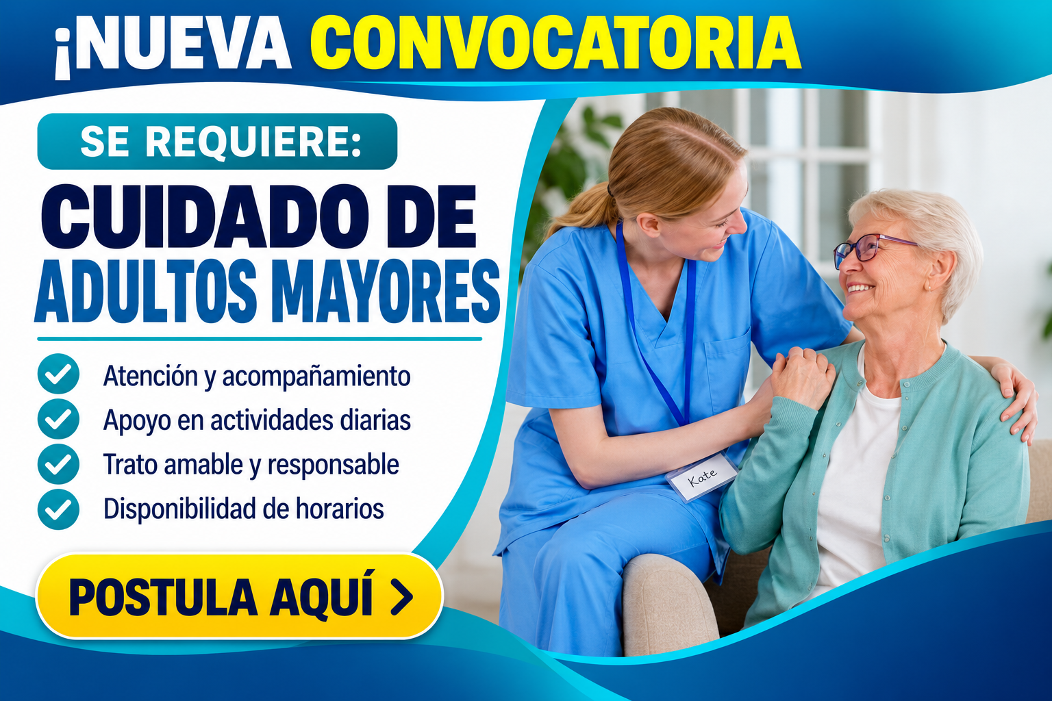 👵 ¡Nuevas Vacantes! Trabajo para Cuidado de Adultos Mayores