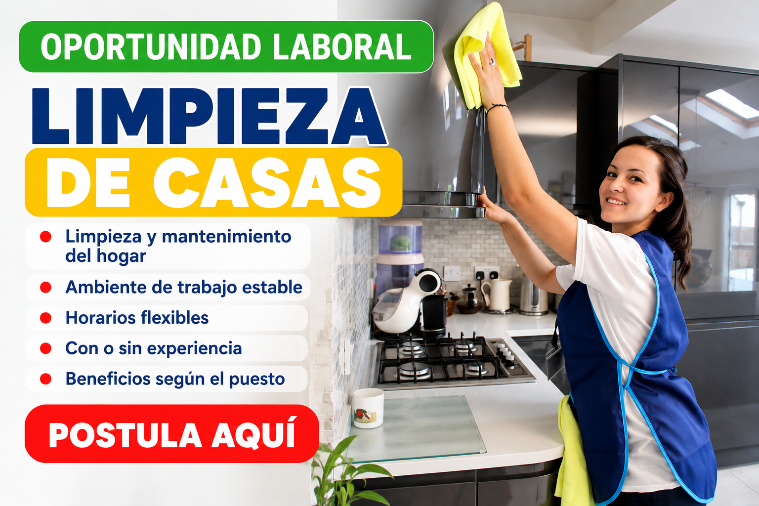 Conoce las Oportunidades de Empleo en Limpieza y Organización de Viviendas