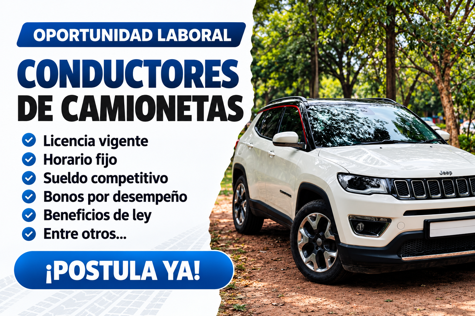 Oportunidades de Empleo para Choferes de Camioneta